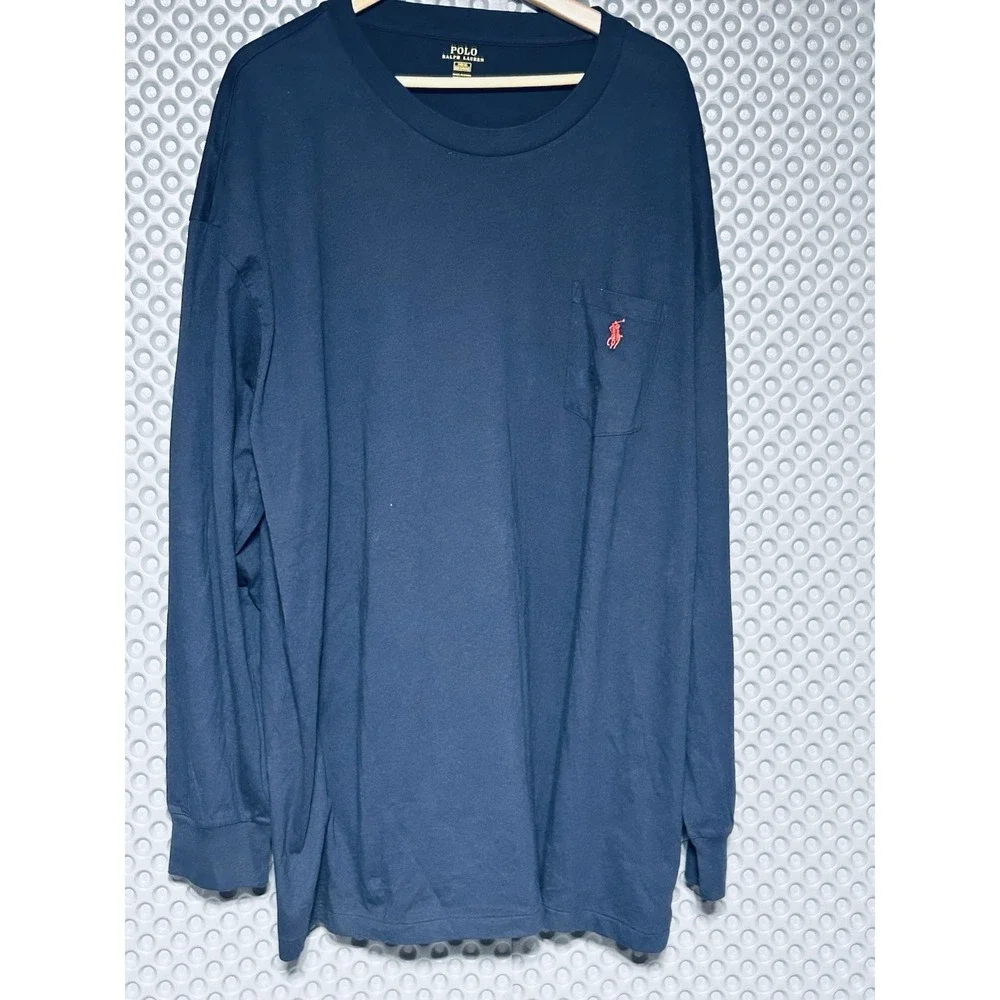Polo Ralph Lauren 3XB Classic Fit Long Sleeve Men's Crewneck T- Shirt MSRP $98
